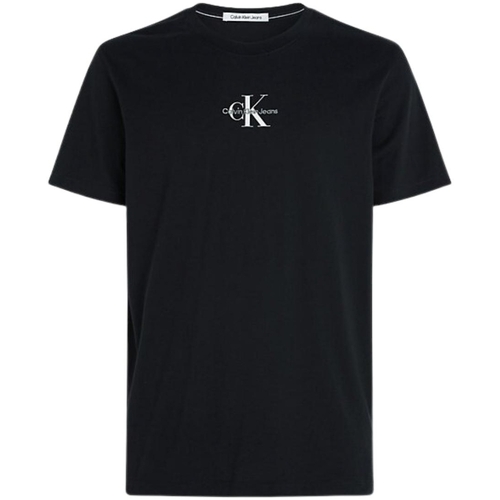 Vêtements Homme T-shirts & Polos Calvin Klein Jeans T shirt homme Calvin Klein Ref 60237 BEH Noir Noir