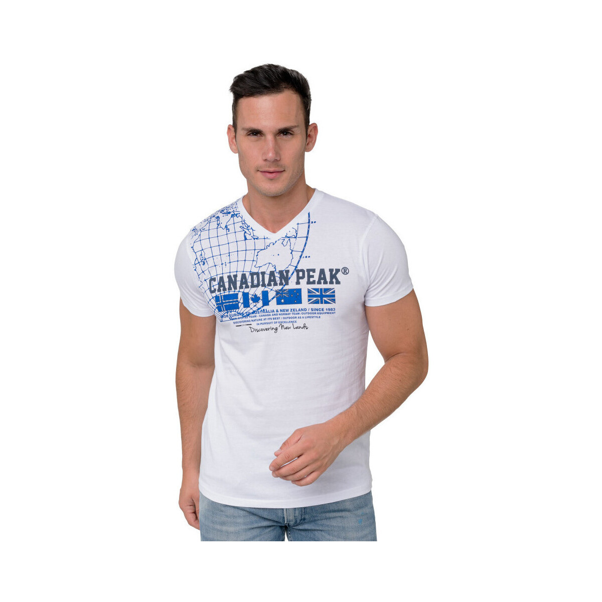 Vêtements Homme T-shirts manches courtes Canadian Peak T-shirt manches courtes JOBIASMEN Gris