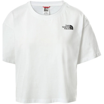 Vêtements Femme Chemises / Chemisiers The North Face W CROPPED SIMPLE DOME TEE Blanc
