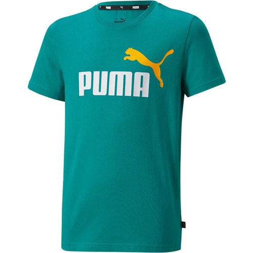 Vêtements Enfant Polos manches courtes Puma X_ESS+ 2 Col Logo Tee Bleu