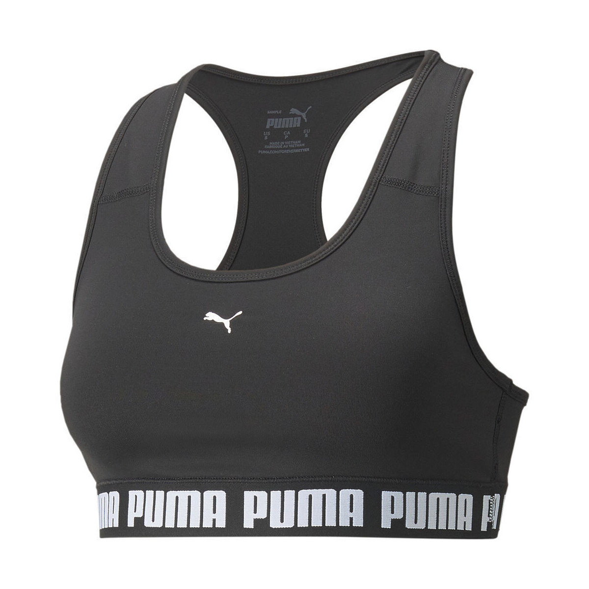 Vêtements Femme Brassières de sport Puma Mid Impact  Stro Noir