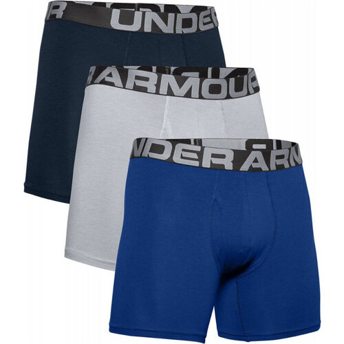 Sous-vêtements Homme Maillots de corps Under Armour with UA Charged Cotton 6in 3 Pack Bleu