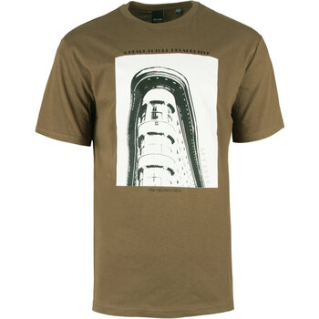 Only&sons ONSFRANKIE REG ACENT PHOTOPRINT SS TEE Marron