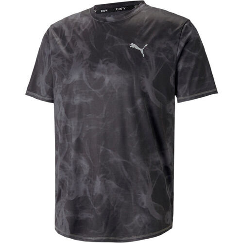 Vêtements Homme T-shirts manches courtes Puma RUN FAVORITE AOP GRAPHIC SS TEE Noir