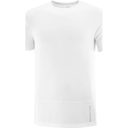 Vêtements Homme Chemises manches courtes Salomon logo CROSS RUN SS TEE M Blanc