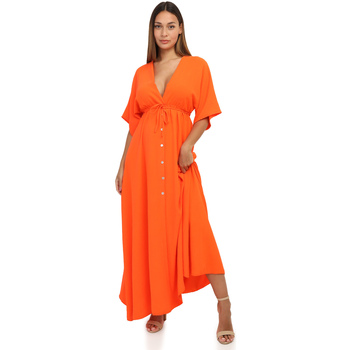 Vêtements Femme Robes La Modeuse 66762_P155477 Orange