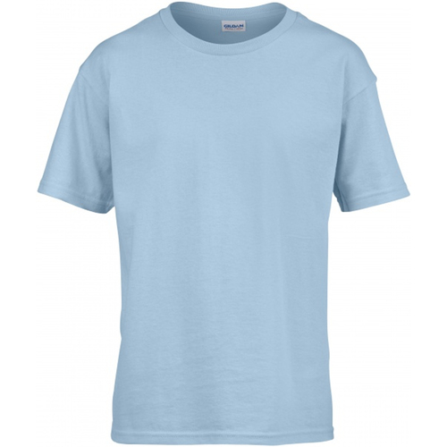 Vêtements m2010417a T-shirts manches longues Gildan Softstyle Bleu