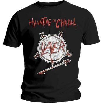 Vêtements T-shirts manches longues Slayer Haunting The Chapel Noir