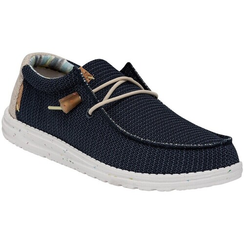 Chaussures Homme Mocassins HEY DUDE Wally Eco Stretch Bleu