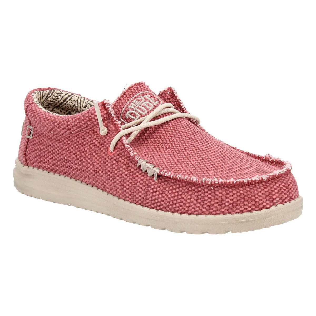 Chaussures Homme Chaussures bateau HEY DUDE WALLY BRAIDED RED Rouge