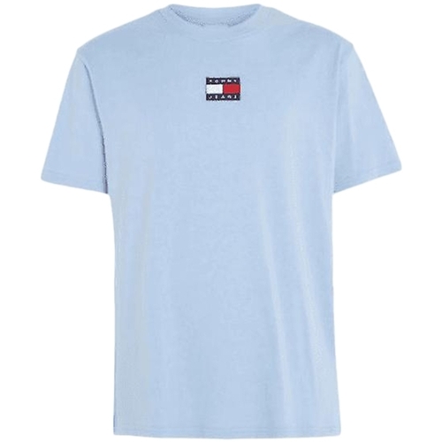 Vêtements Homme T-shirts manches courtes navy Tommy Jeans Original flag logo center Bleu