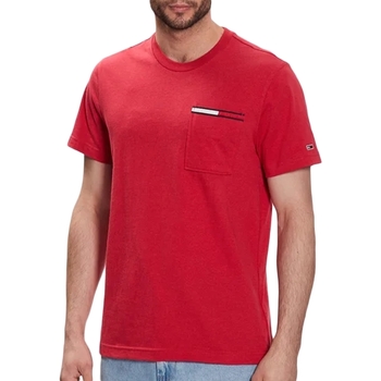 Vêtements Homme T-shirts manches courtes Tommy Jeans essential flag Rouge