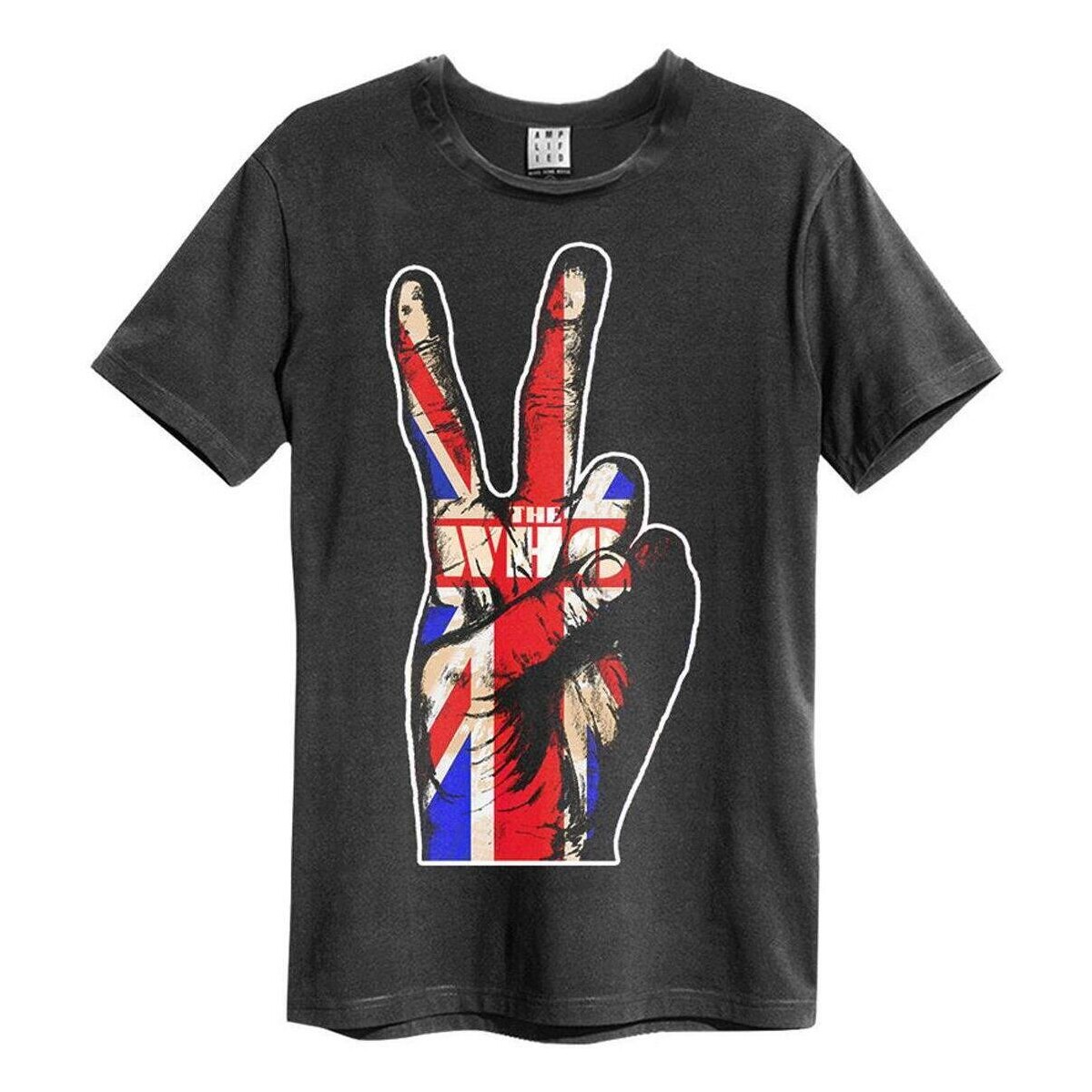 Vêtements T-shirts manches longues Amplified Union Jack Hand Multicolore
