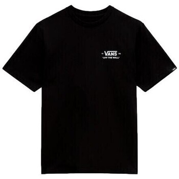 Vêtements Garçon T-shirts manches courtes Vans CAMISETA NIO  ESSENTIAL-B VN00054HBLK1 Noir
