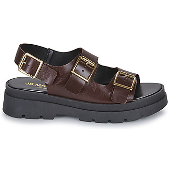 Shoes Women Sandals JB Martin DELTA Veal / Chocolate