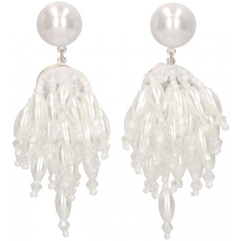 Montres & Bijoux Femme Boucles d'oreilles Luna Collection 70670 Blanc