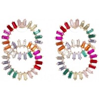 Montres & Bijoux Femme Boucles d'oreilles Luna Collection 70668 Multicolore