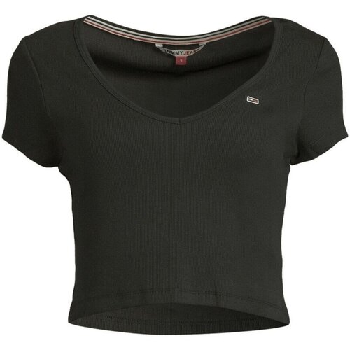 Vêtements Femme T-shirts & Polos Tommy Jeans DW0DW14877 Noir