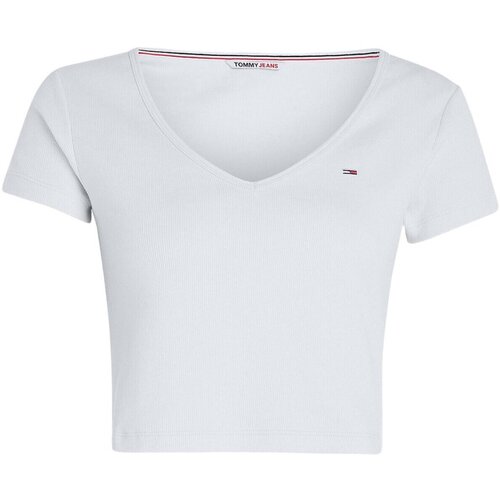 Vêtements Femme T-shirts & Polos Tommy Jeans DW0DW14877 Blanc