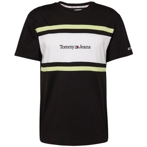 Vêtements Homme T-shirts manches courtes Tommy Jeans Logo classic line Noir