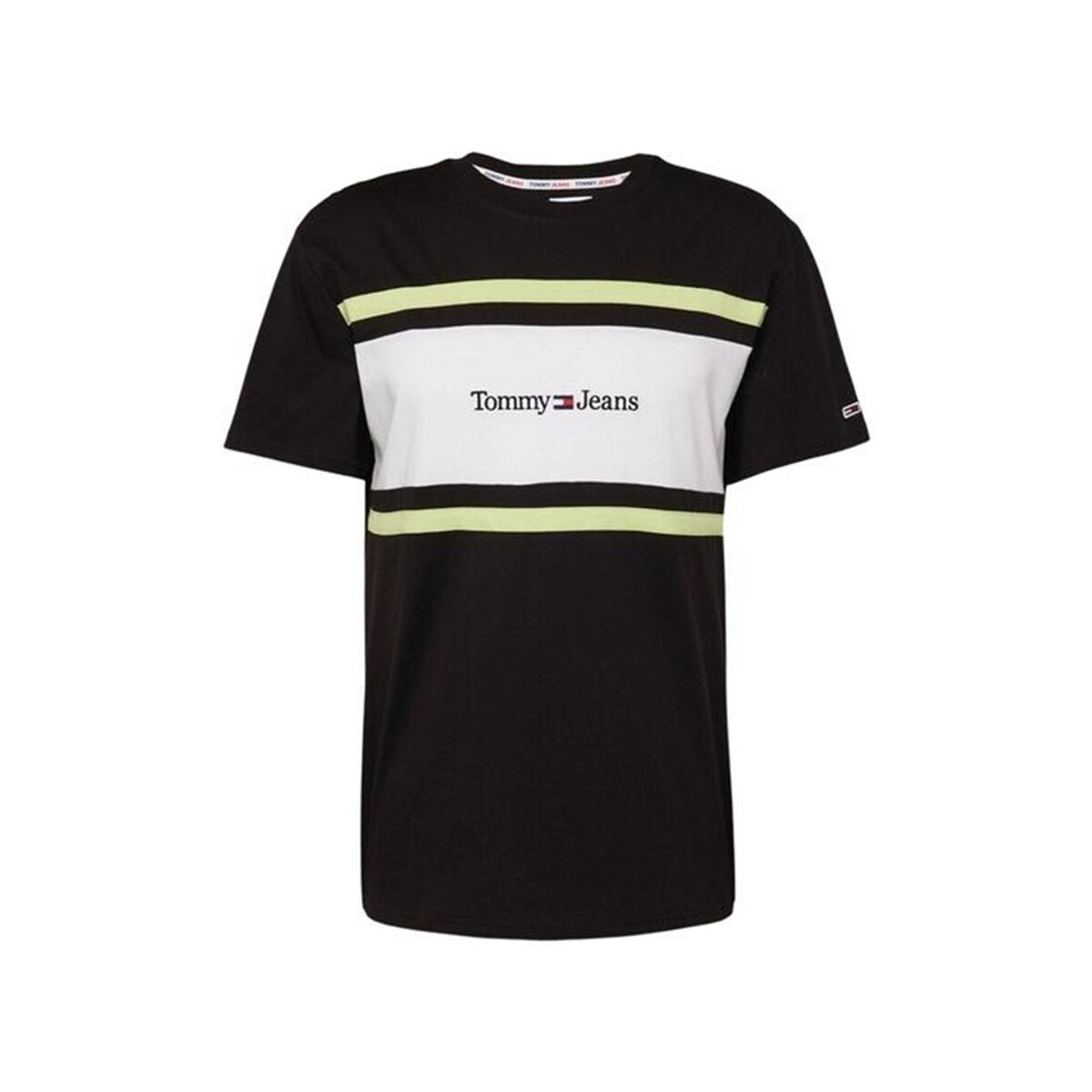 Vêtements Homme T-shirts manches courtes Tommy Jeans Logo classic line Noir
