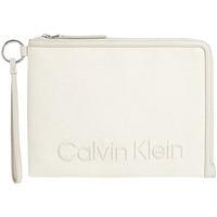 Sacs Femme Portefeuilles Calvin Klein Jeans Logo relief Blanc