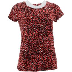 Vêtements Femme Débardeurs / T-shirts sans manche Claudie Pierlot T-shirt en lin Rouge