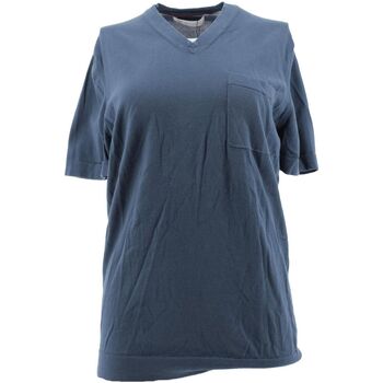 Vêtements Femme Débardeurs / T-shirts sans manche Brunello Cucinelli T-shirt en coton Bleu
