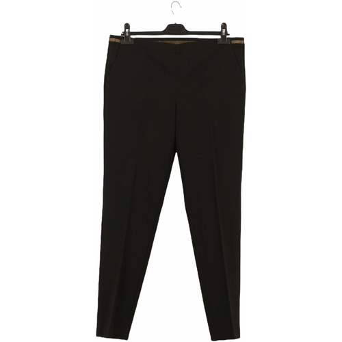 Vêtements Femme Pantalons Paniers / boites et corbeilles Pantalon droit noir Noir