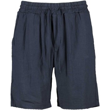 Vêtements Shorts / Bermudas V2brand Pantalone Sartoriale Corto Lino Bleu