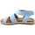 Chaussures Femme Sandales et Nu-pieds Interbios SANDALE  2200 CUIR BLEU CIELO Bleu