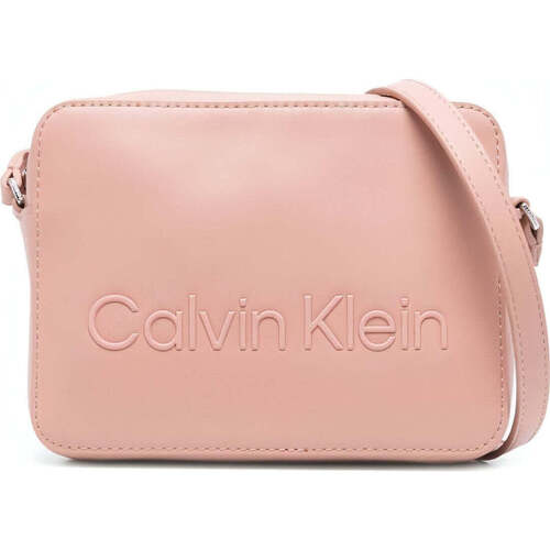 Sacs Femme side-slit ribbed-knit dress Calvin Klein Jeans set camera bag Marron