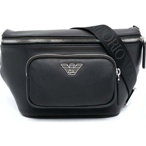 Emporio Armani black casual belt bag Noir - Sacs Sacs banane Homme 231,39 €