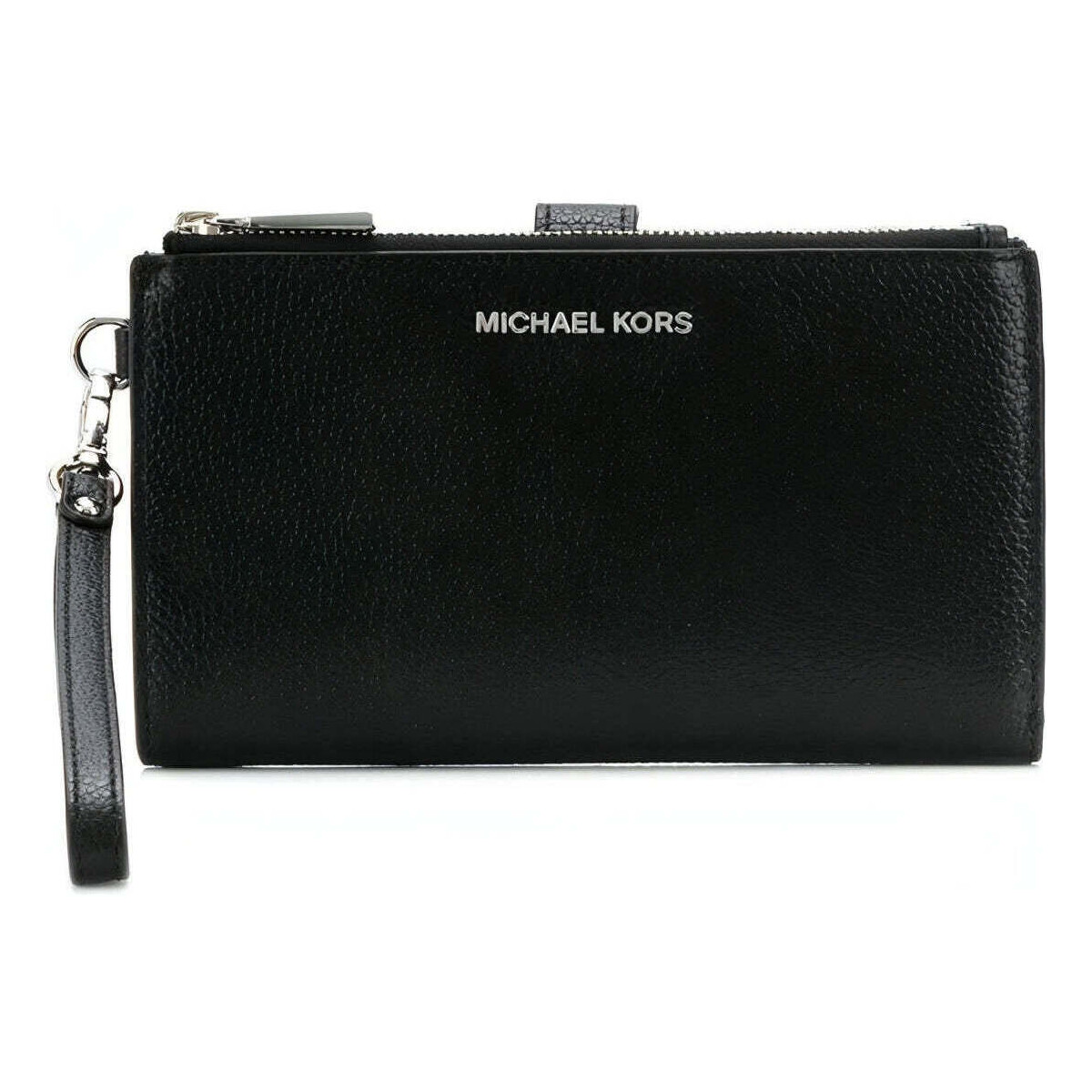 Sacs Femme Portefeuilles MICHAEL Michael Kors adele pebbled leather smartphone wallet Noir