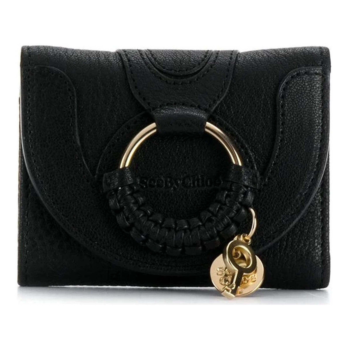 Sacs Femme Portefeuilles See by Chloé hana compact wallet Noir