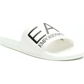Chaussures Tongs head scarf emporio armani 635351 1a316 00911 white blackA7 shoes beachwear Blanc
