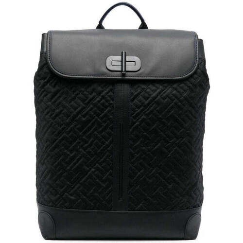 Sacs Homme Sacs à dos Tommy Hilfiger th turnlobackpaquilted Noir