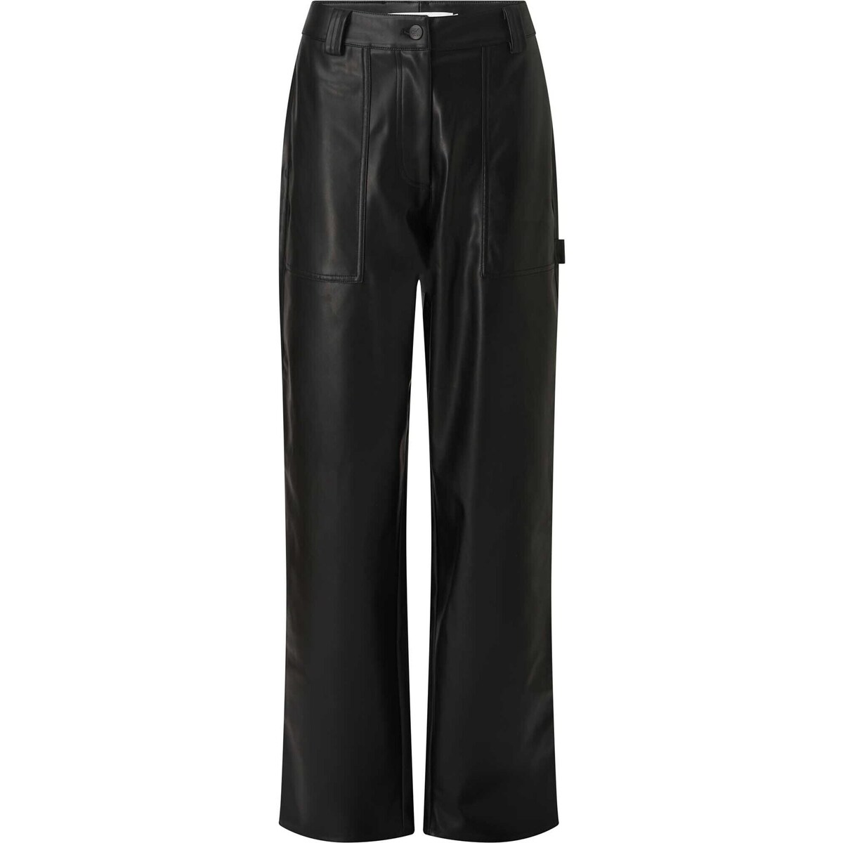 Vêtements Femme Pantalons Ck Jeans Faux Leather High Ri Noir