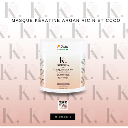Beauté Soins & Après-shampooing Kokoya Paris Masque Keratine, Argan, coco, Ricin 