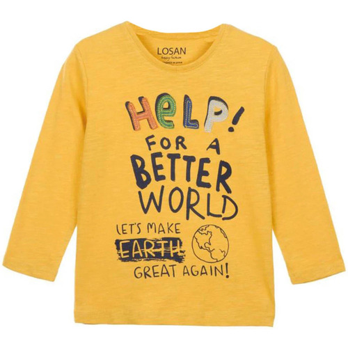 Vêtements Enfant T-shirts manches longues Losan CAMISETA HELP Jaune