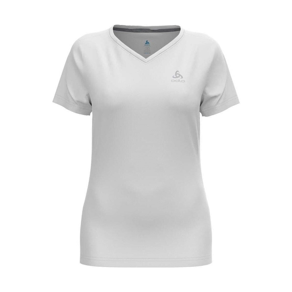 Vêtements Femme Chemises / Chemisiers Odlo T-shirt v-neck s/s F-DRY Blanc