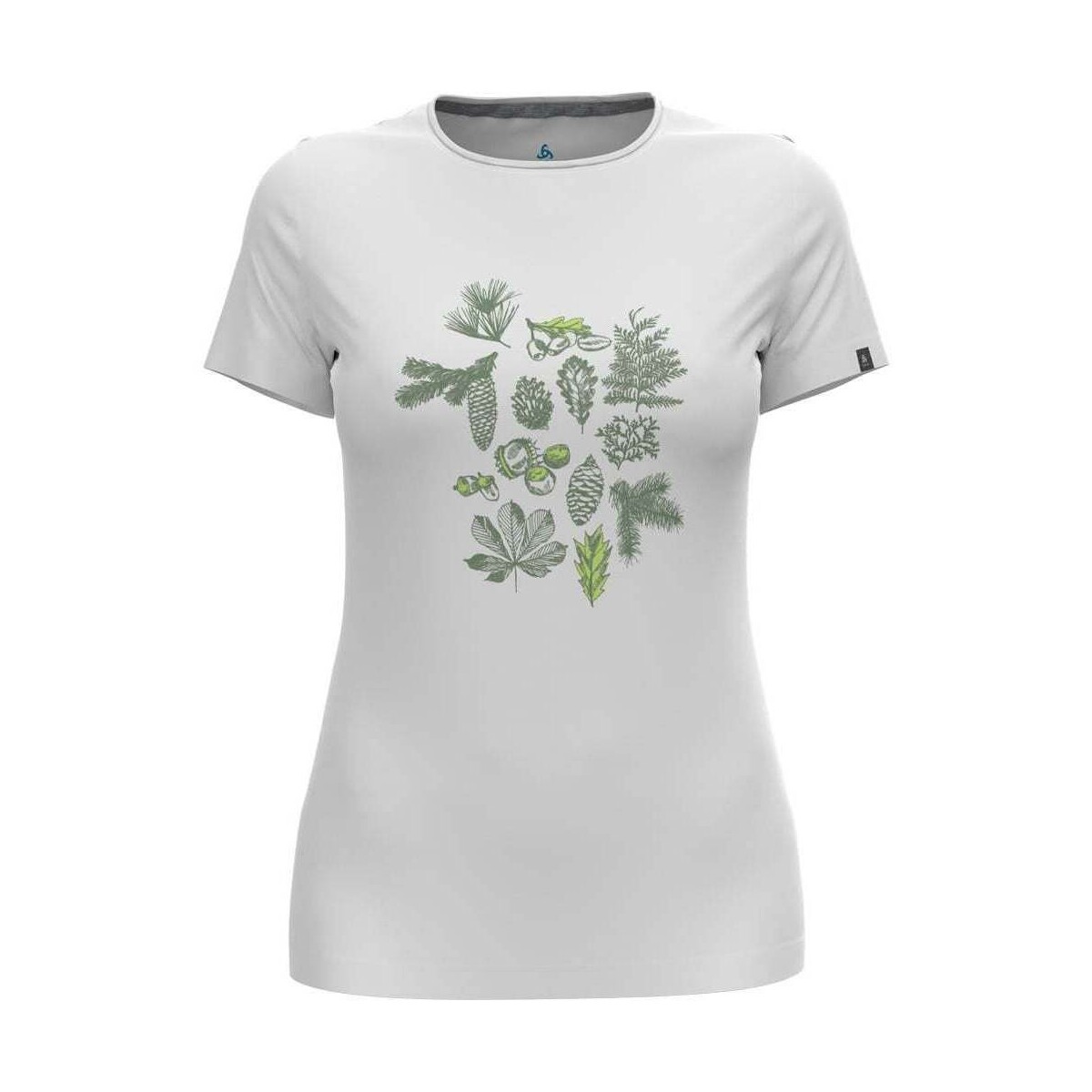 Vêtements Femme Chemises / Chemisiers Odlo T-shirt crew neck s/s KUMANO FOREST Blanc