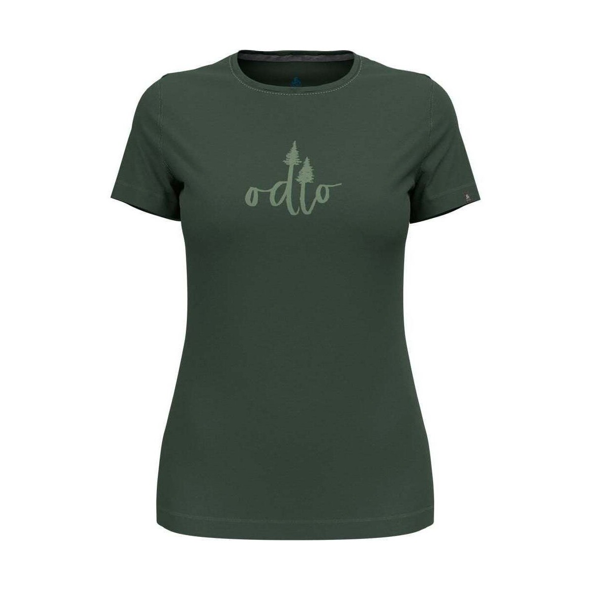 Vêtements Femme Chemises / Chemisiers Odlo T-shirt crew neck s/s KUMANO TREES Vert