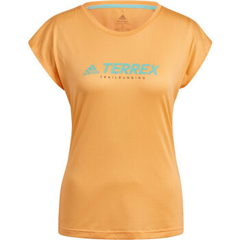 Vêtements Femme Chemises / Chemisiers gazelle adidas Originals W TRAIL LOGO T Orange