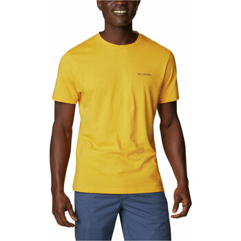 Vêtements Homme T-shirts & Polos Columbia CSC Basic Logo  Short Sleeve Jaune