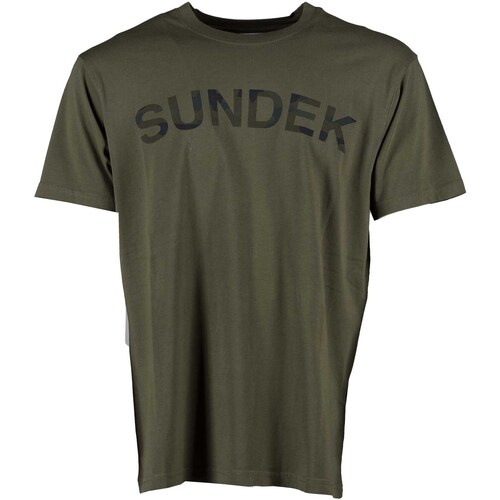 Vêtements Homme Lampes de bureau Sundek T-Shirt Vert