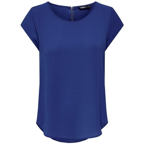 Vêtements Femme T-shirts manches courtes Only TOP ONLVIC S/S SOLID - SURF THE WEB - 34 Multicolore