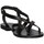 Chaussures Femme Tongs Artiflex Roma 011 flops Femme Noir Noir