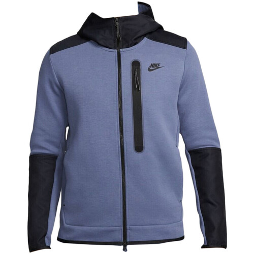 Nike TECH FLEECE FULL ZIP Bleu - Vêtements Sweats Homme 129,60 €