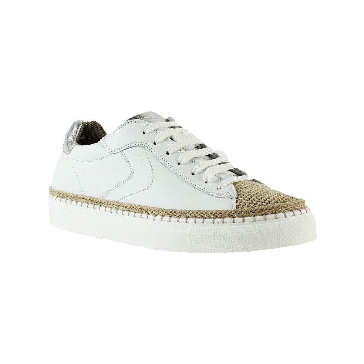 Chaussures Femme Baskets mode Voile Blanche Femme voile blanche tennis corde tressée Blanc